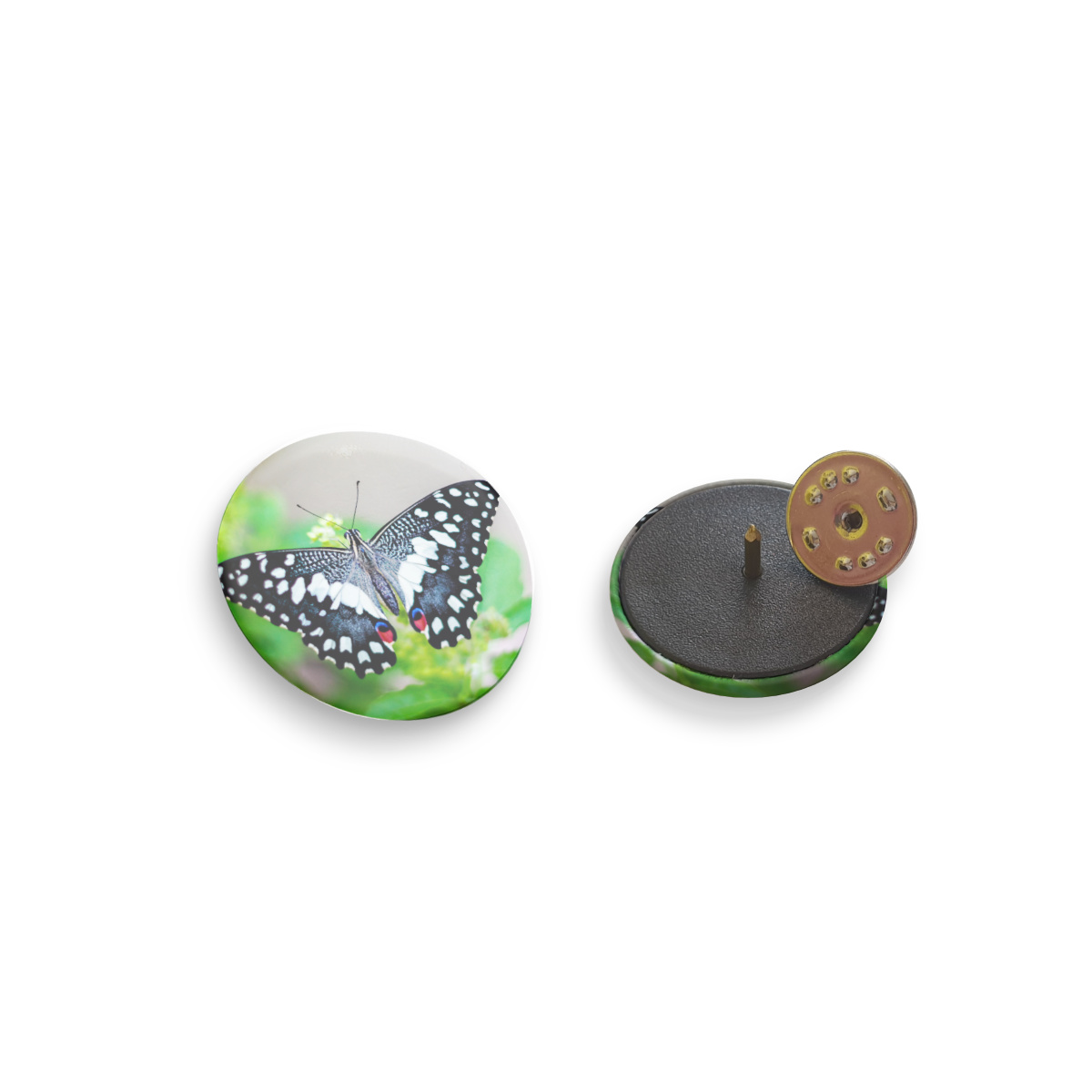Button mit Butterfly-Verschluss 25 mm