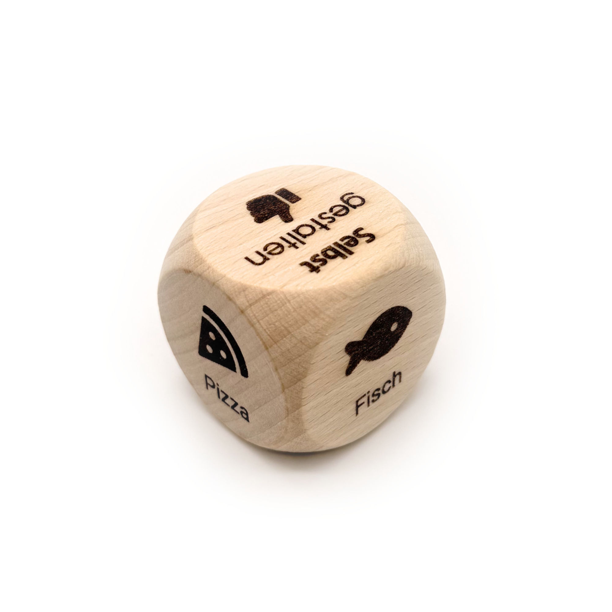 Entscheidungswürfel / Holzwürfel mit Gravur 4 cm