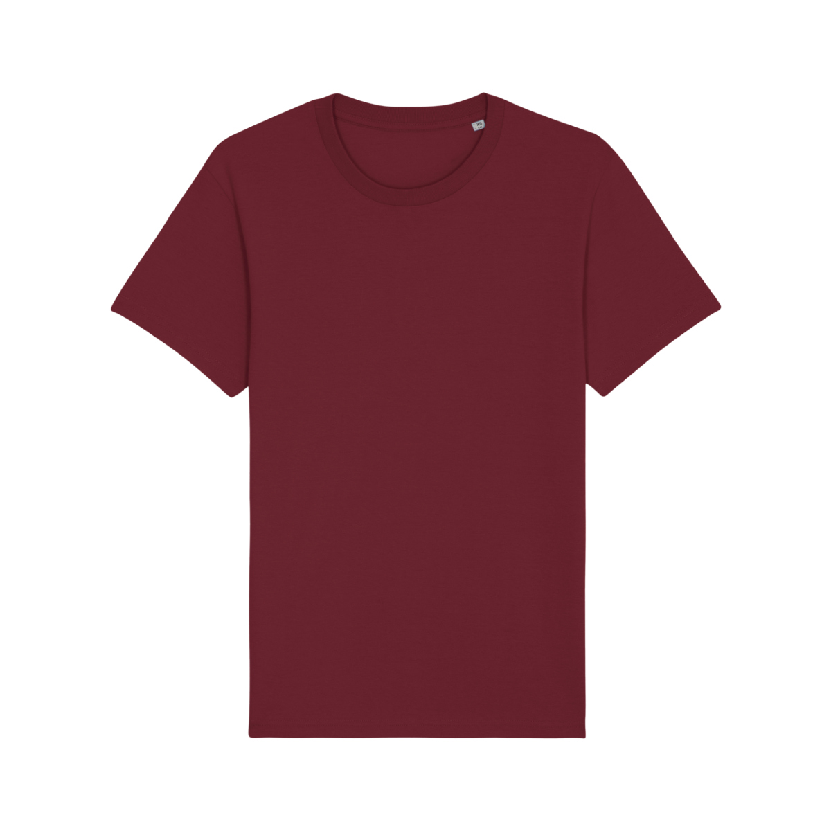 Unisex Bio T-Shirt bedrucken Weinrot in S