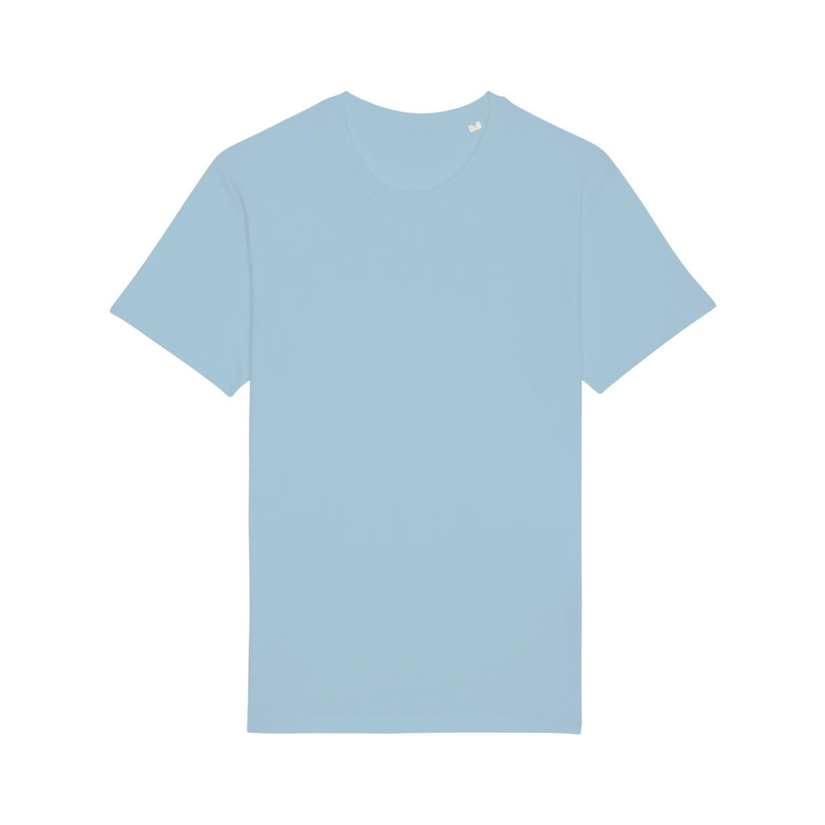 Unisex Bio T-Shirt bedrucken Hellblau in XXL