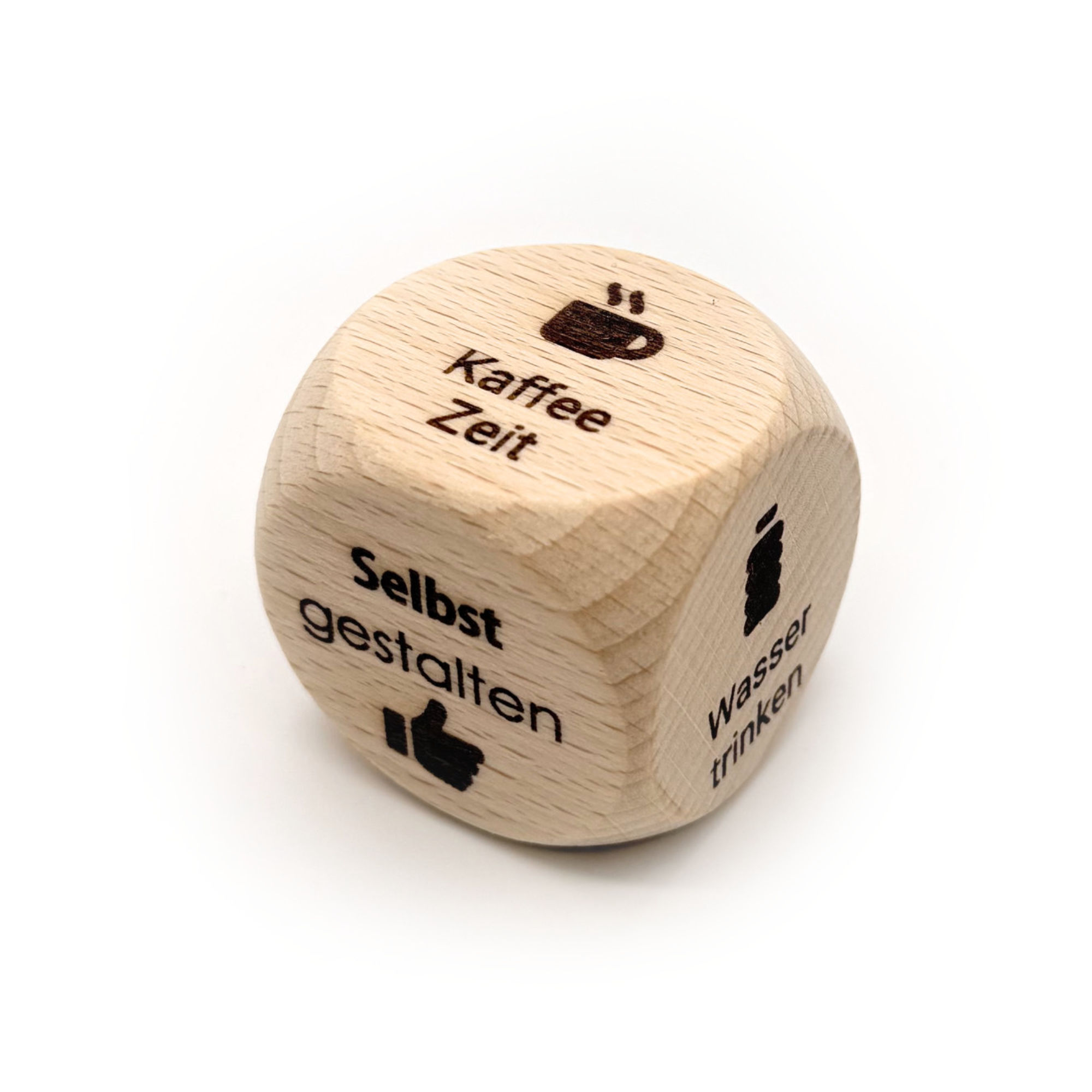 Entscheidungswürfel / Holzwürfel mit Gravur 4 cm