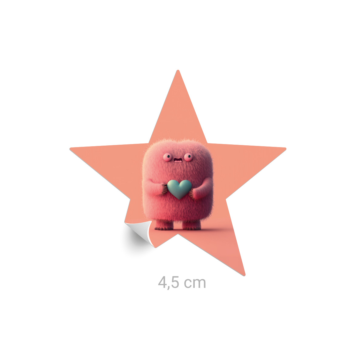 Aufkleber Stern 4,5 cm