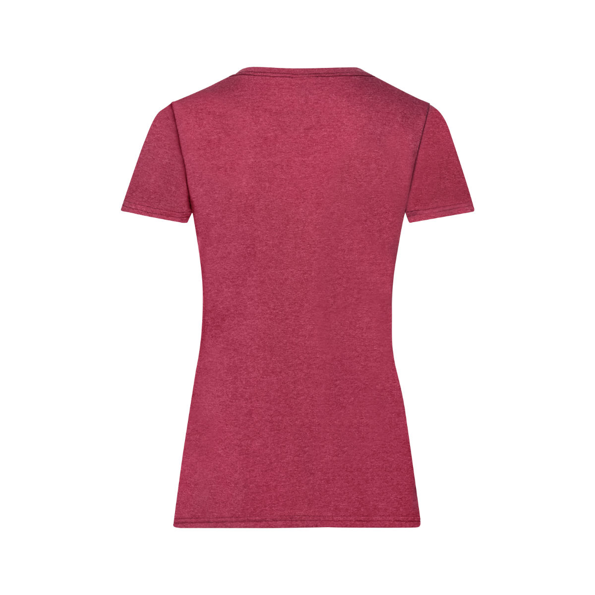 Frauen T-Shirt bedrucken Rot meliert L