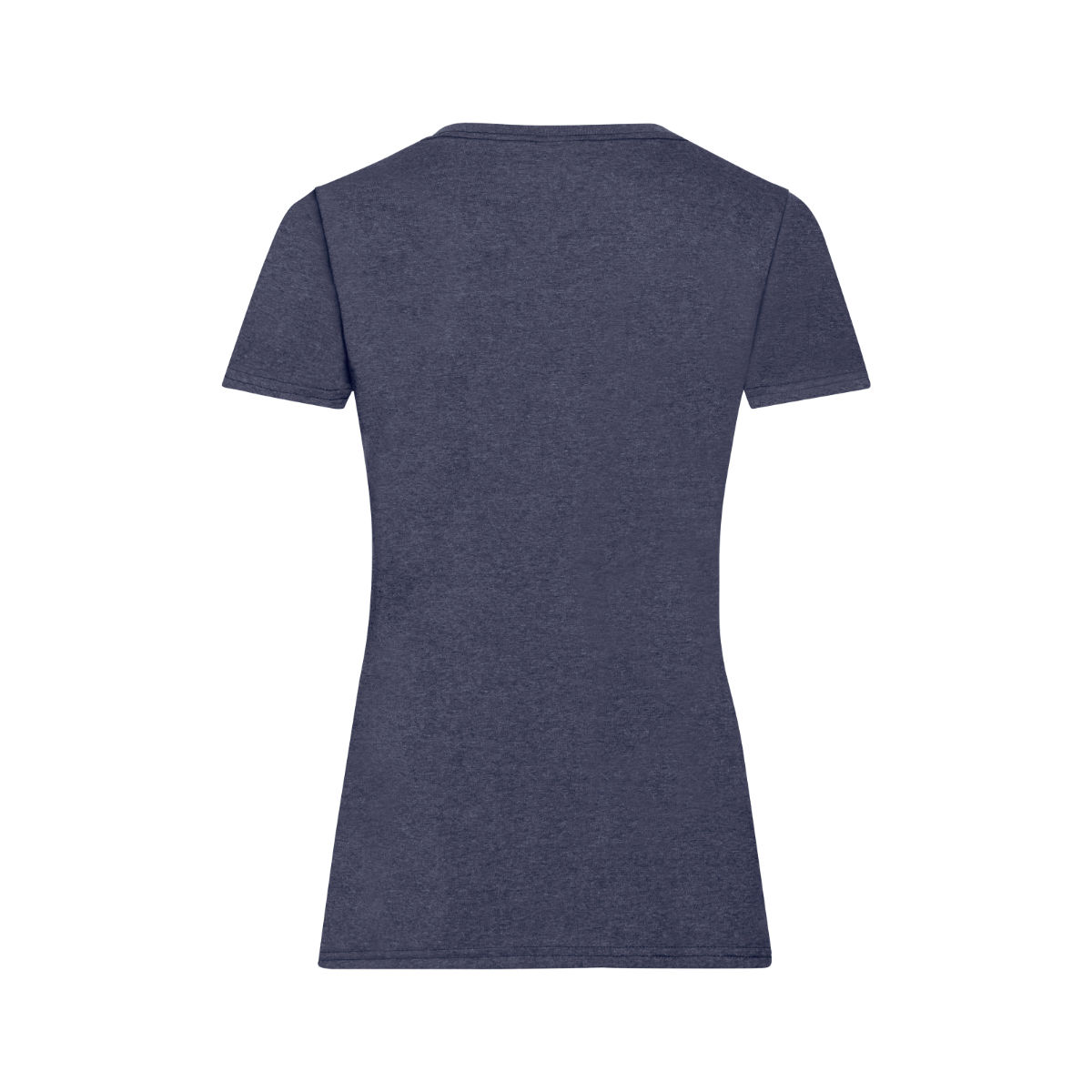 Frauen T-Shirt bedrucken Marineblau meliert S