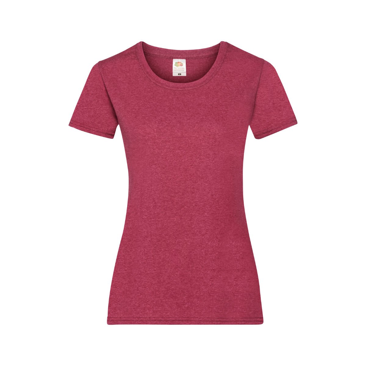 Frauen T-Shirt bedrucken Rot meliert 2XL