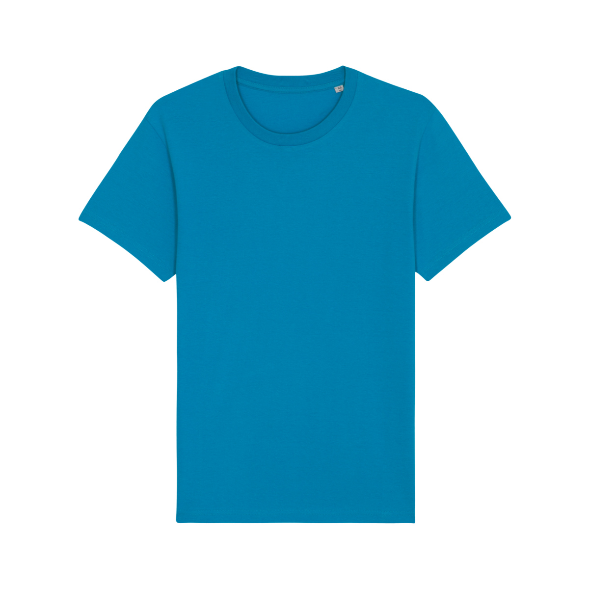 Unisex Bio T-Shirt bedrucken Blau in L