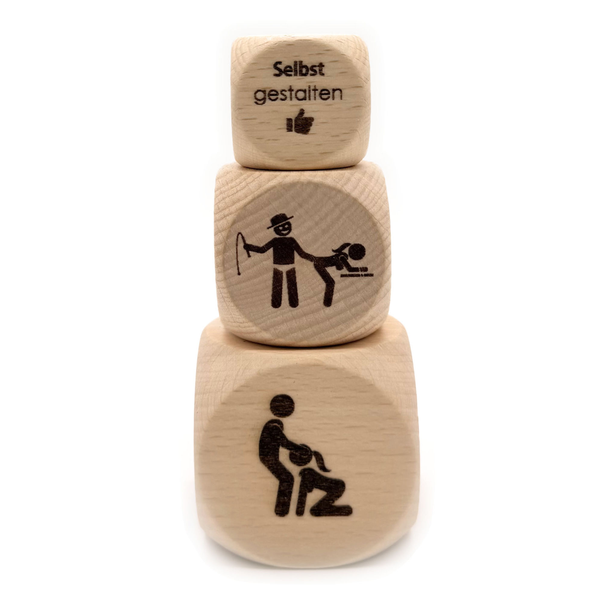 3cm, 4cm und 5cm Liebeswürfel online gestalten