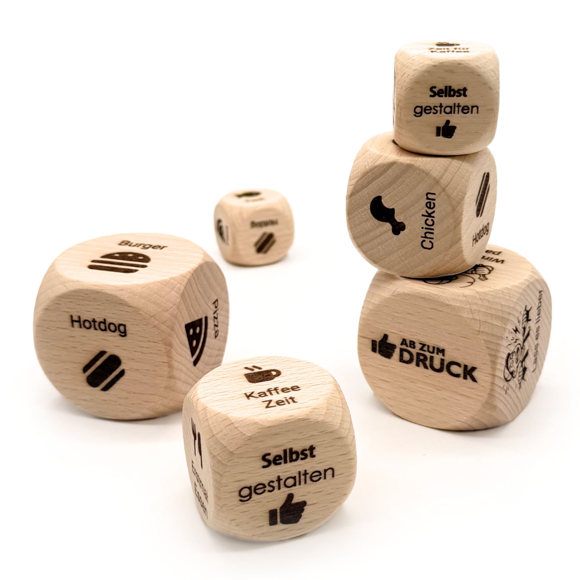 Personalisierte Würfel selbst gestalten 3 cm