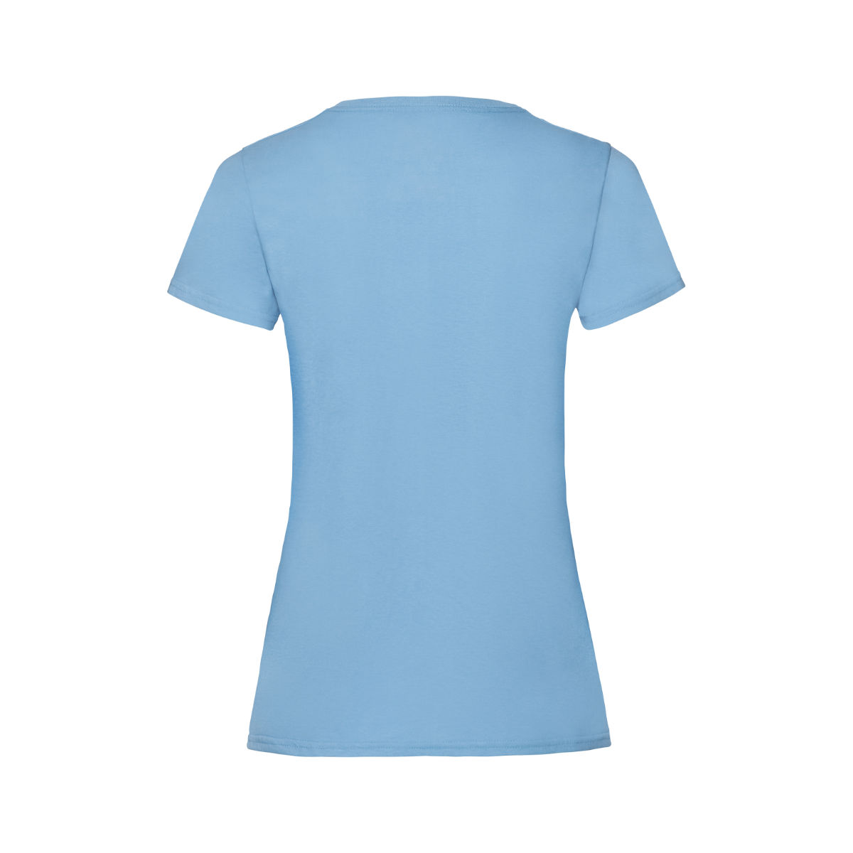 Frauen T-Shirt bedrucken Himmelblau L