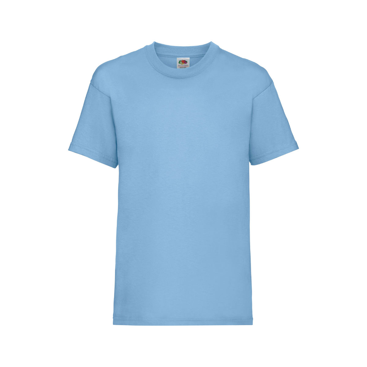 Kinder T-Shirt bedrucken Himmelblau 164