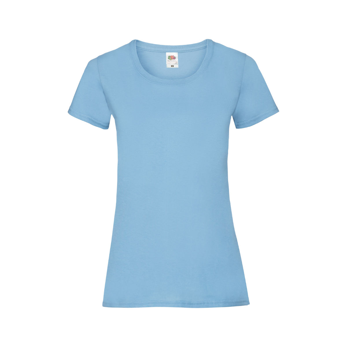 Frauen T-Shirt bedrucken Himmelblau M